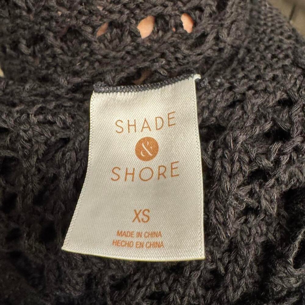 Shade & Shore Black Crochet Knit Maxi Swim Cover Up Dress - Picture 5 of 5